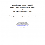 UNPRPD 2016 Financial Report