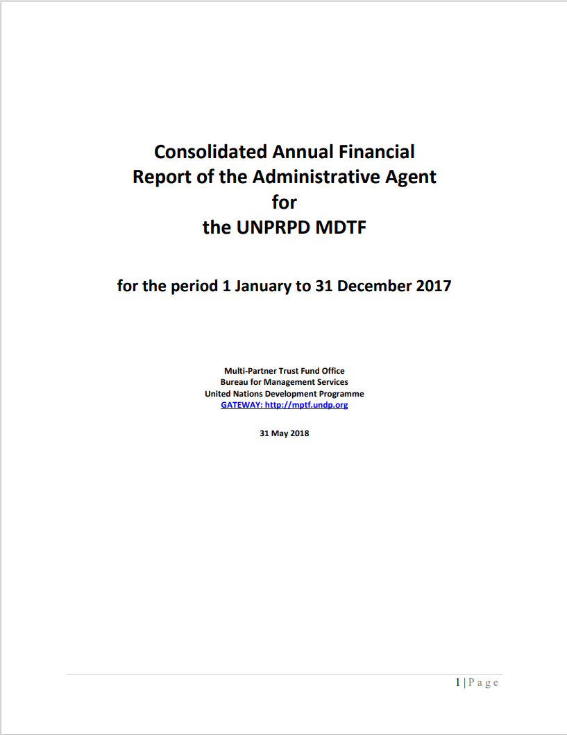 UNPRPD 2017 Consolidated Financial Report