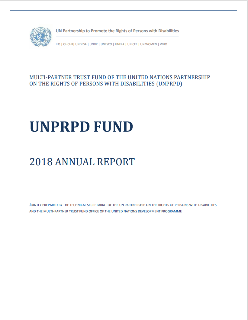 UNPRPD 2018 Annual Narrative Report