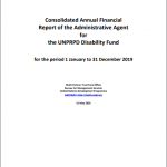 UNPRPD MPTF Financial Report 2019