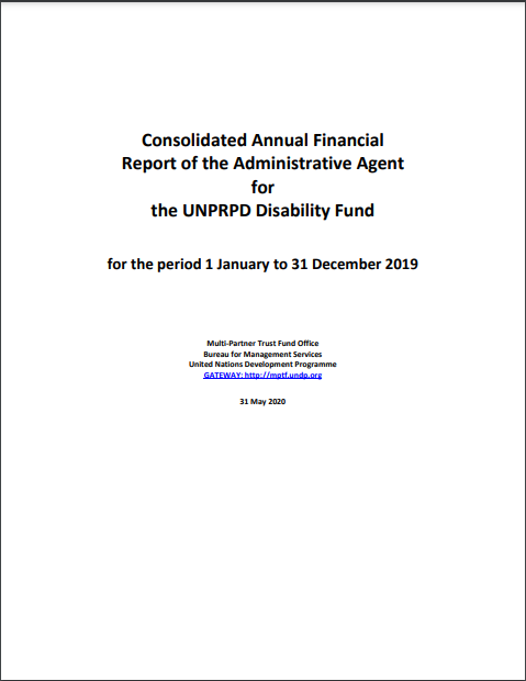 UNPRPD MPTF Financial Report 2019